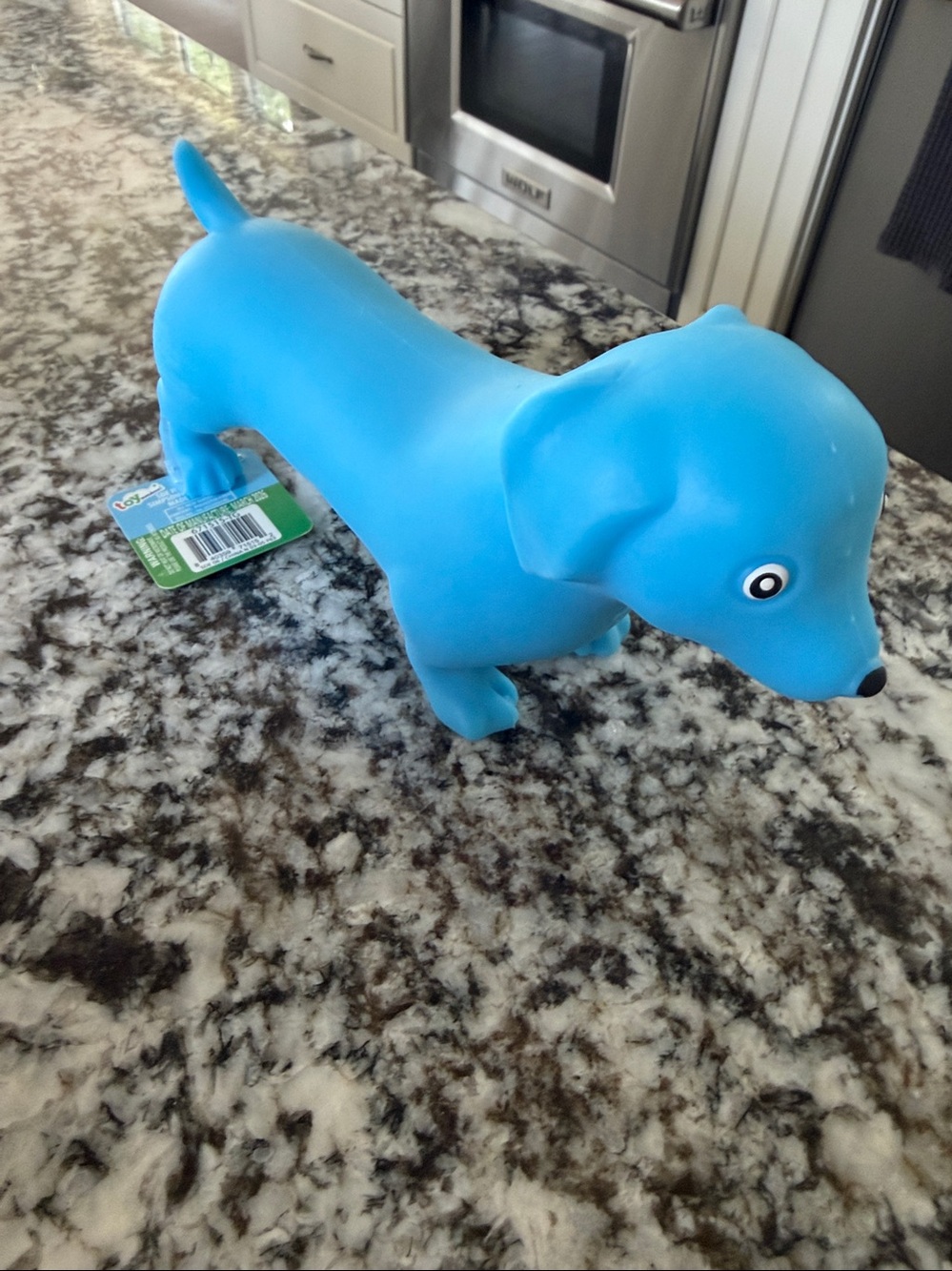 Blue Dachshund Squeezy squishy Toy for Kids NWT